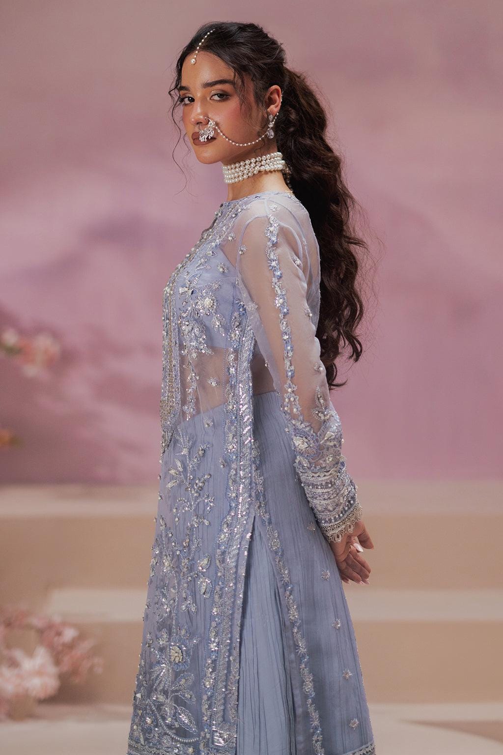 Embroidered Organza Pakistani Suit, Kamdani Partywear Dress