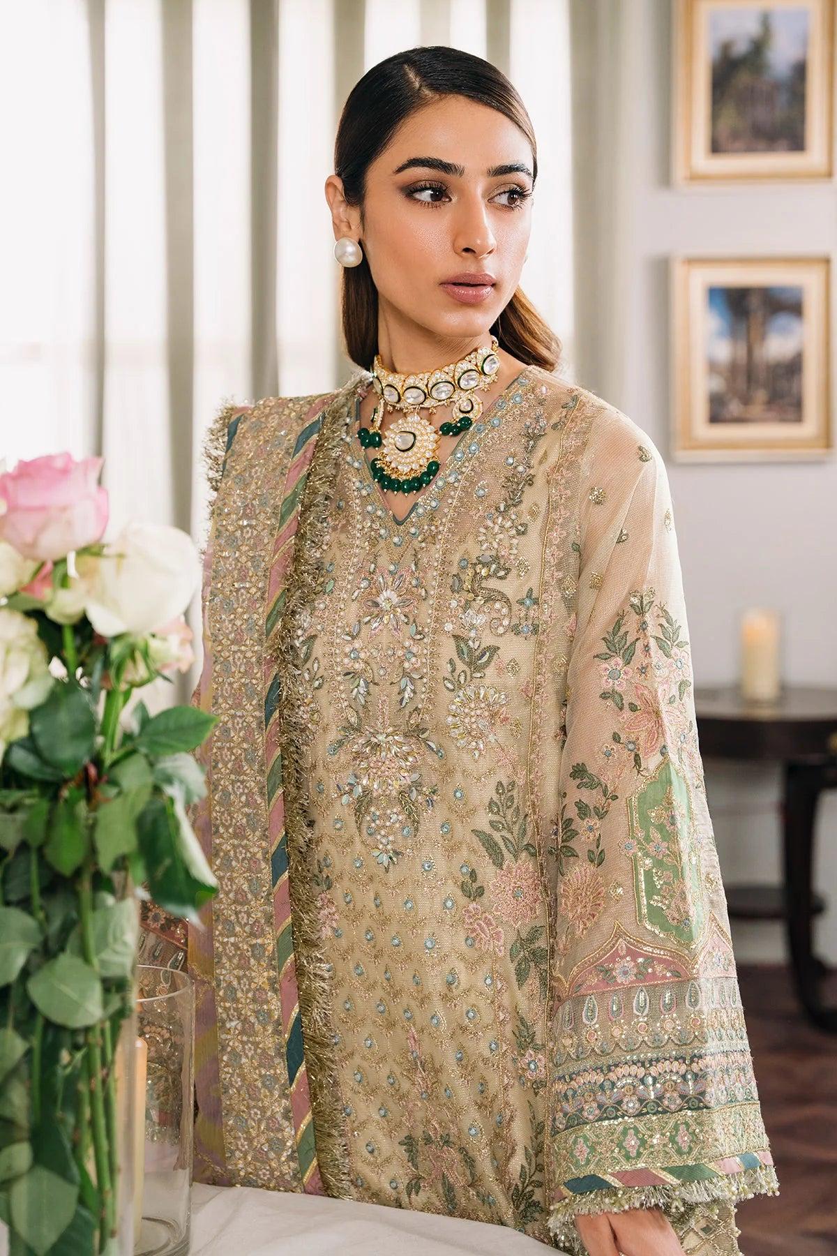Embroidered Masuri Kurta Palazzo Suit | Pakistani 3-Piece Dress