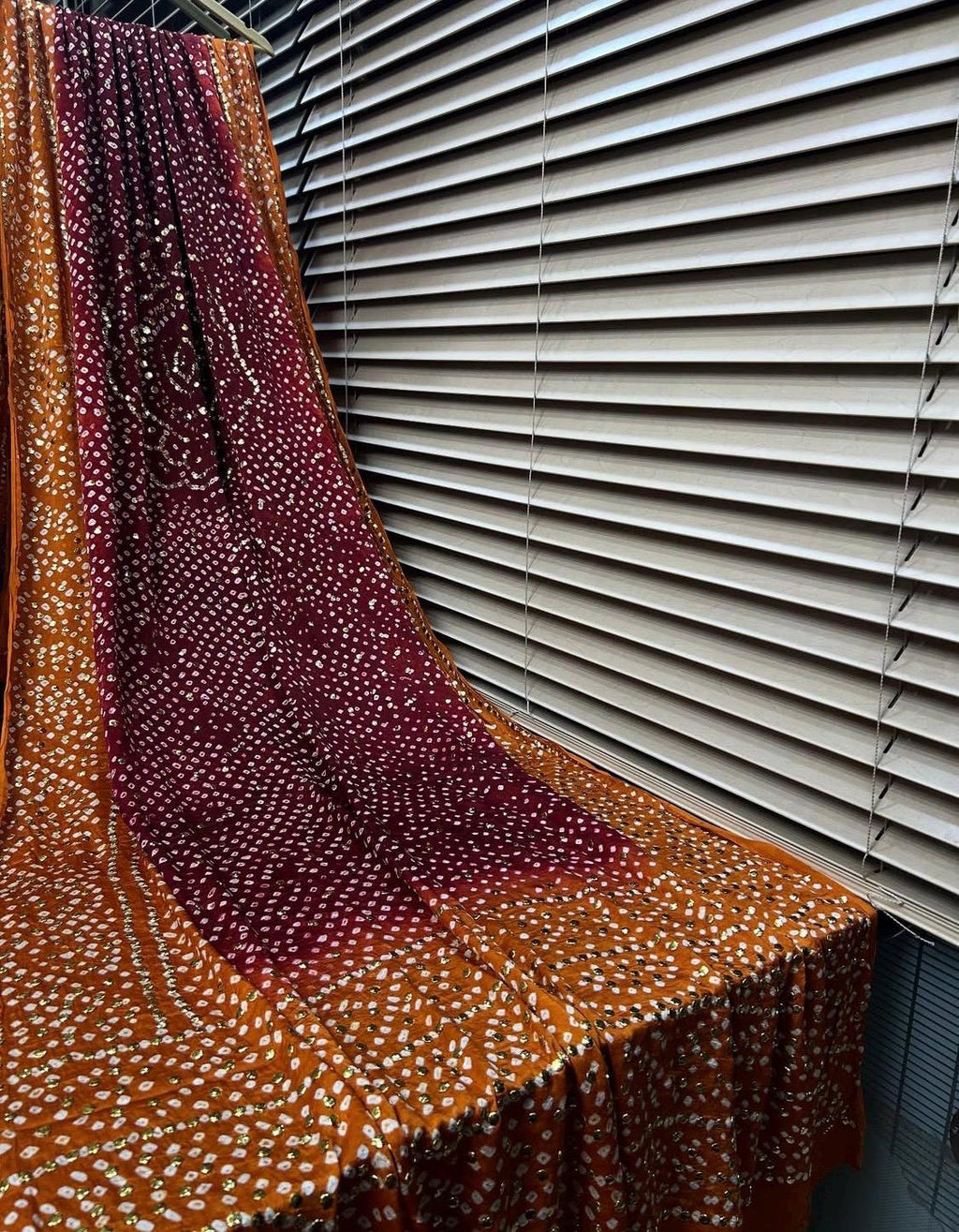 Gaji Silk Dupatta: Mukesh Work, Festive Wear