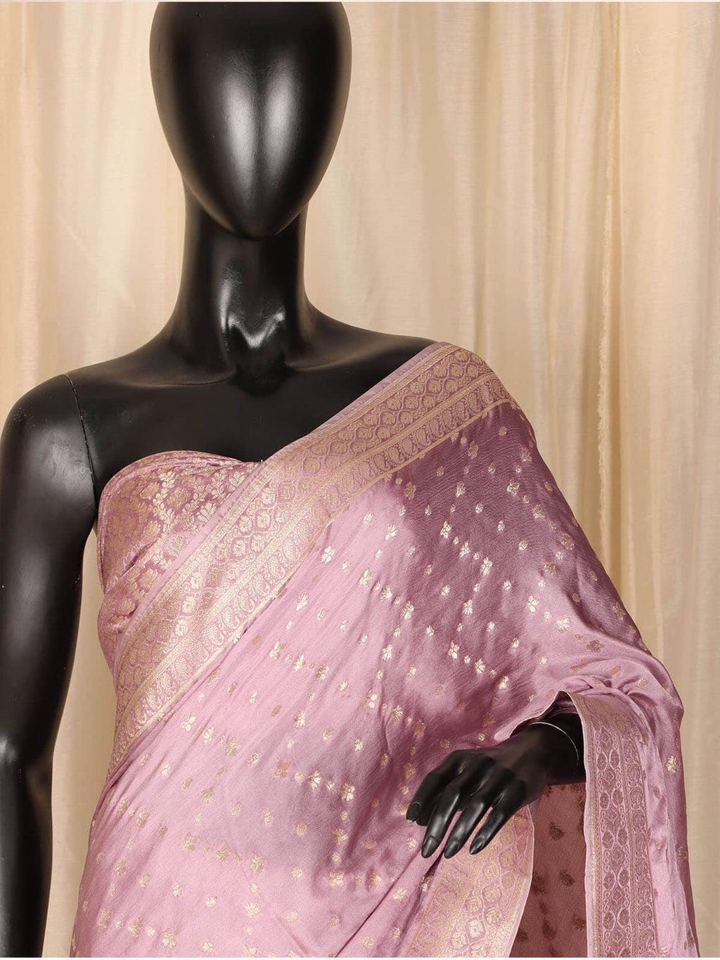 Bottle Green Banarasi Silk Saree, Jaal Pattern, Floral Border