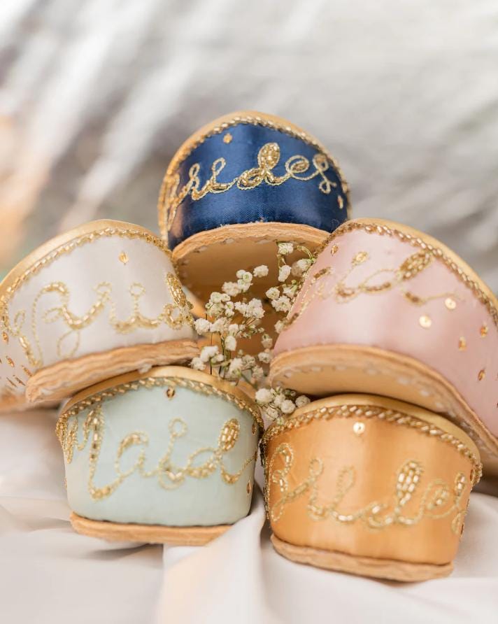 Engraved Maroon Khussa Flats: Pakistani Bridal Bridesmaid Jutti