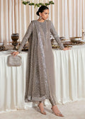 Grey Silk Salwar Kameez Suit, Embroidered Indian Wedding Dress