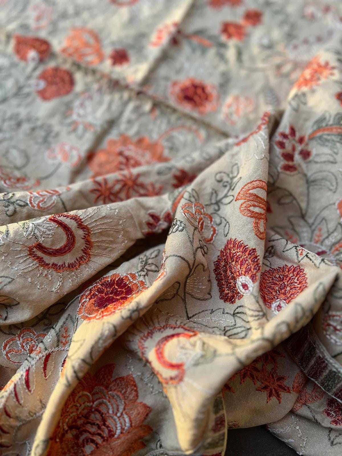 Embroidered Karandi Shawl | Luxury Indian Wedding Wrap