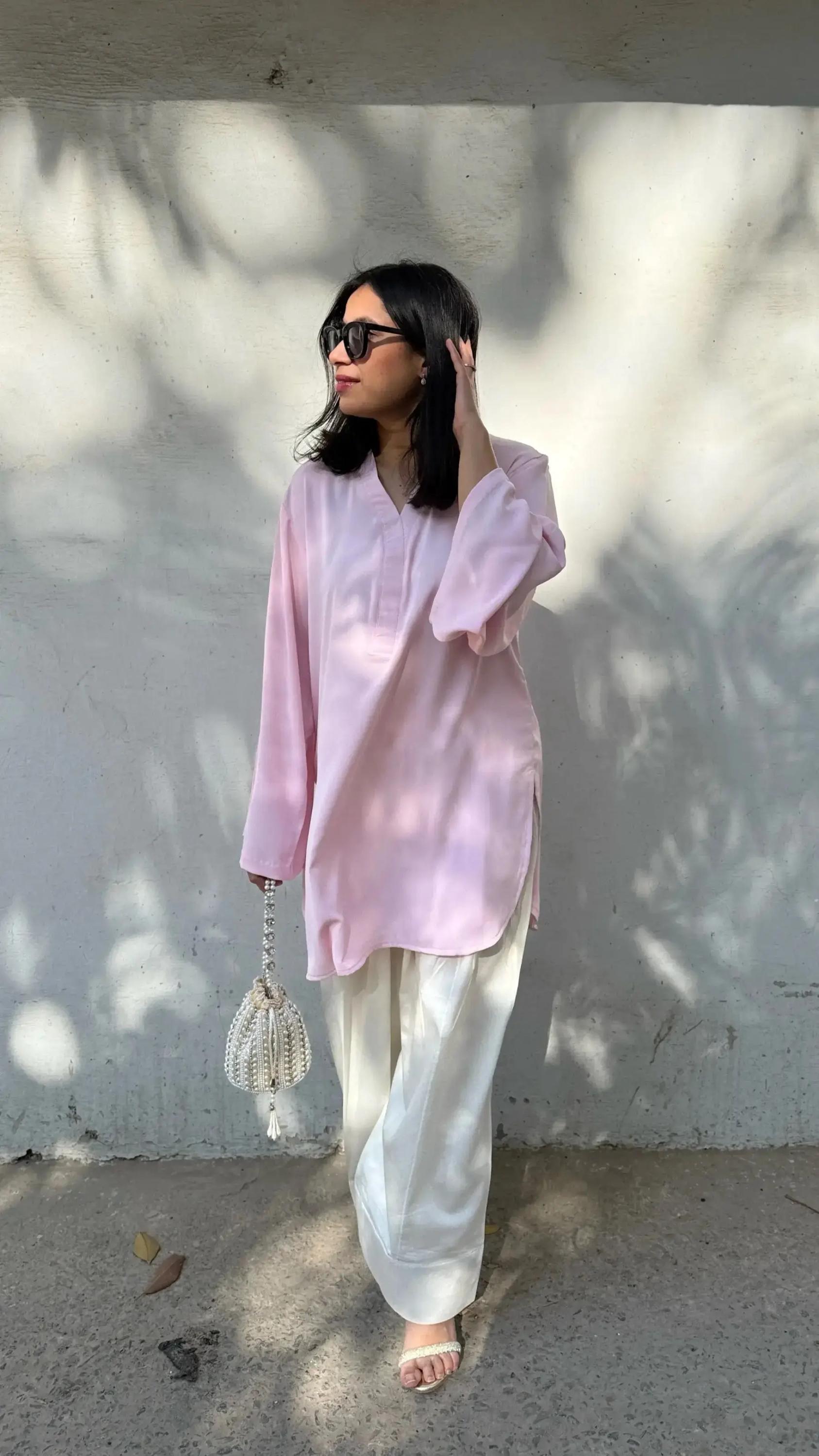 Cambric Cotton Shalwar Kameez: Custom Color Pakistani Dress