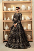 Black Sequin Pakistani Wedding Dress: Hand-Embroidered Bridal Gown