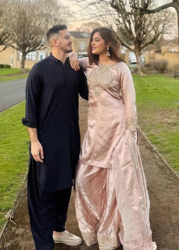 Silk Farshi Shalwar Kameez: Pakistani Wedding Mehndi Dress