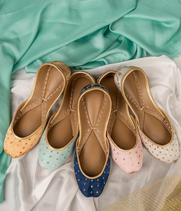 Engraved Maroon Khussa Flats: Pakistani Bridal Bridesmaid Jutti