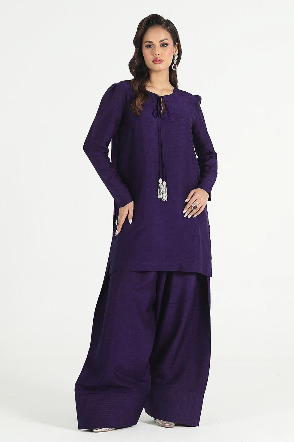 Korean Silk Farshi Shalwar Kameez: Indian Wedding Outfit with Organza Dupatta