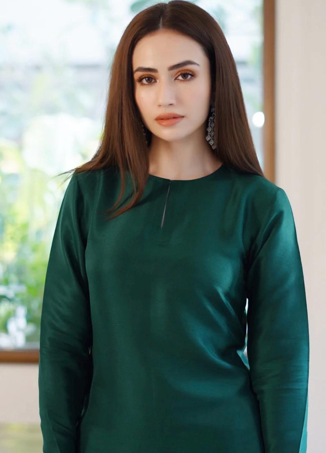 Silk Farshi Shalwar Kameez with Organza Dupatta