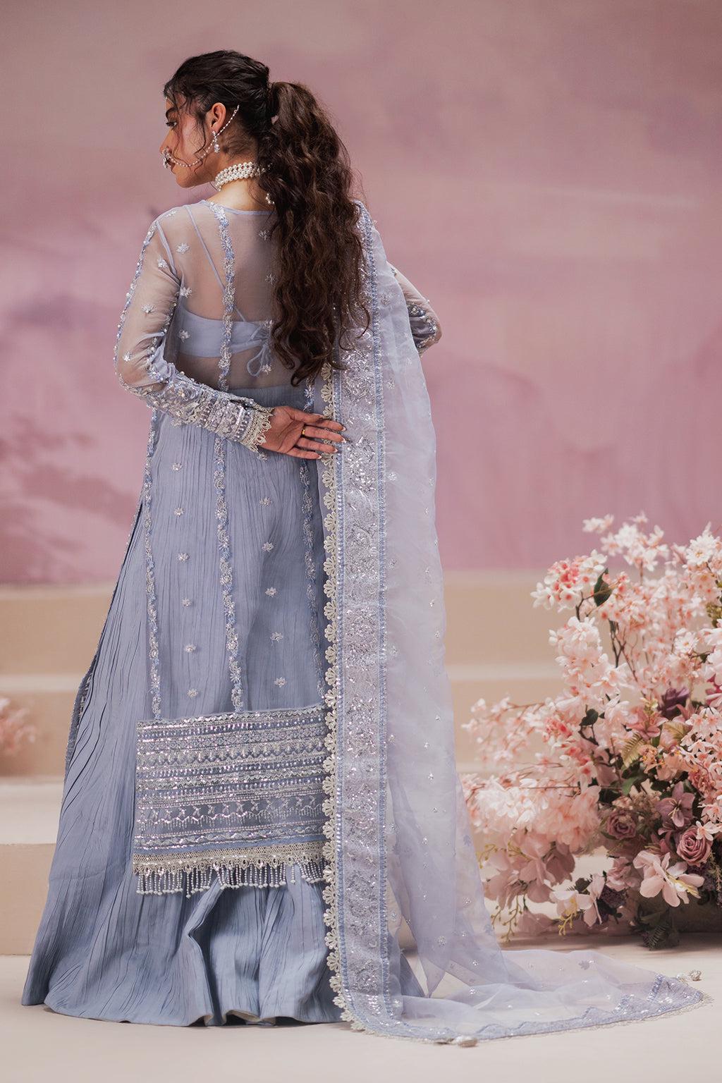 Embroidered Organza Pakistani Suit, Kamdani Partywear Dress