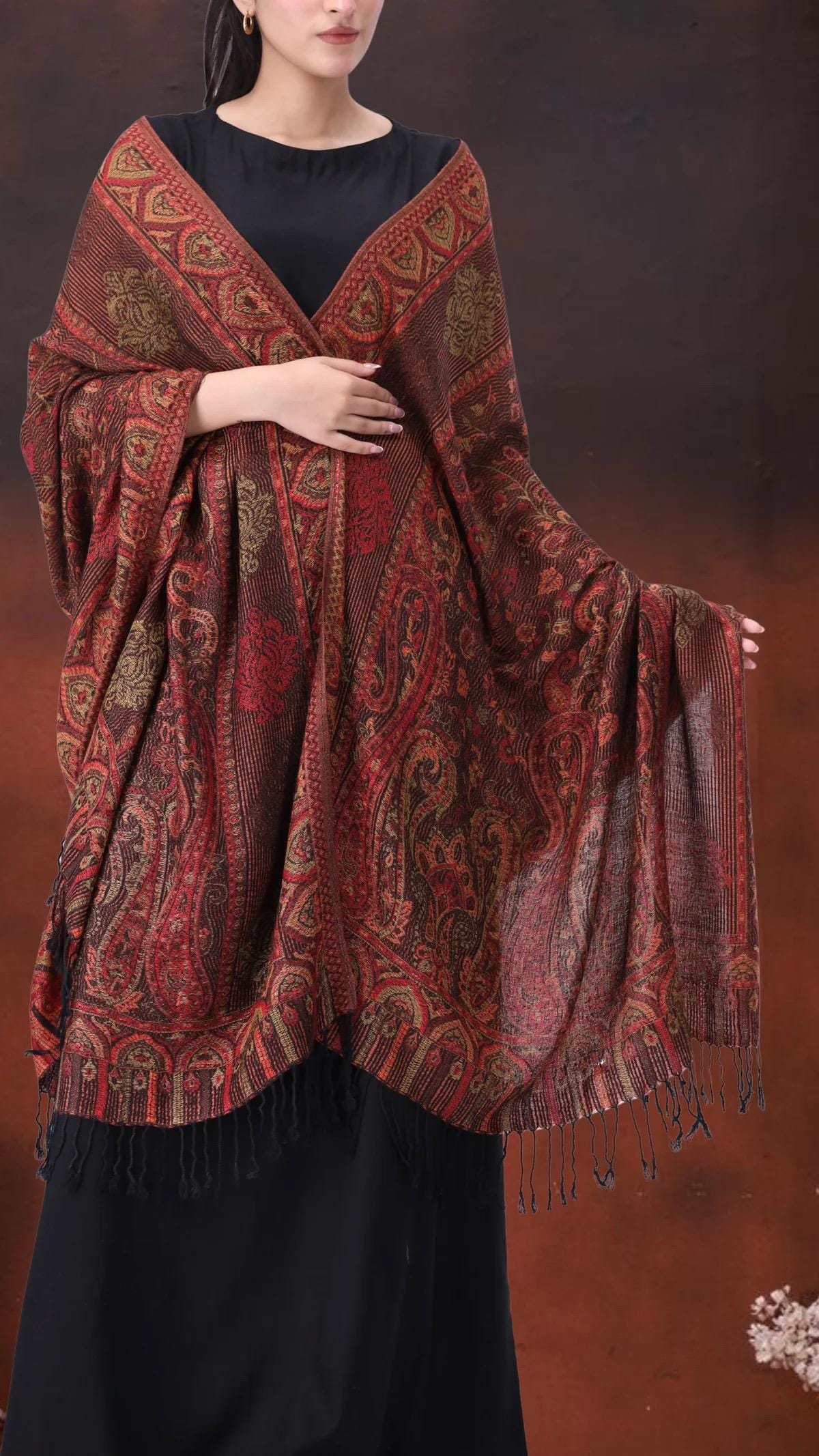 pashimana cashmere Shawl: Indian Festive Wear,winter shawl