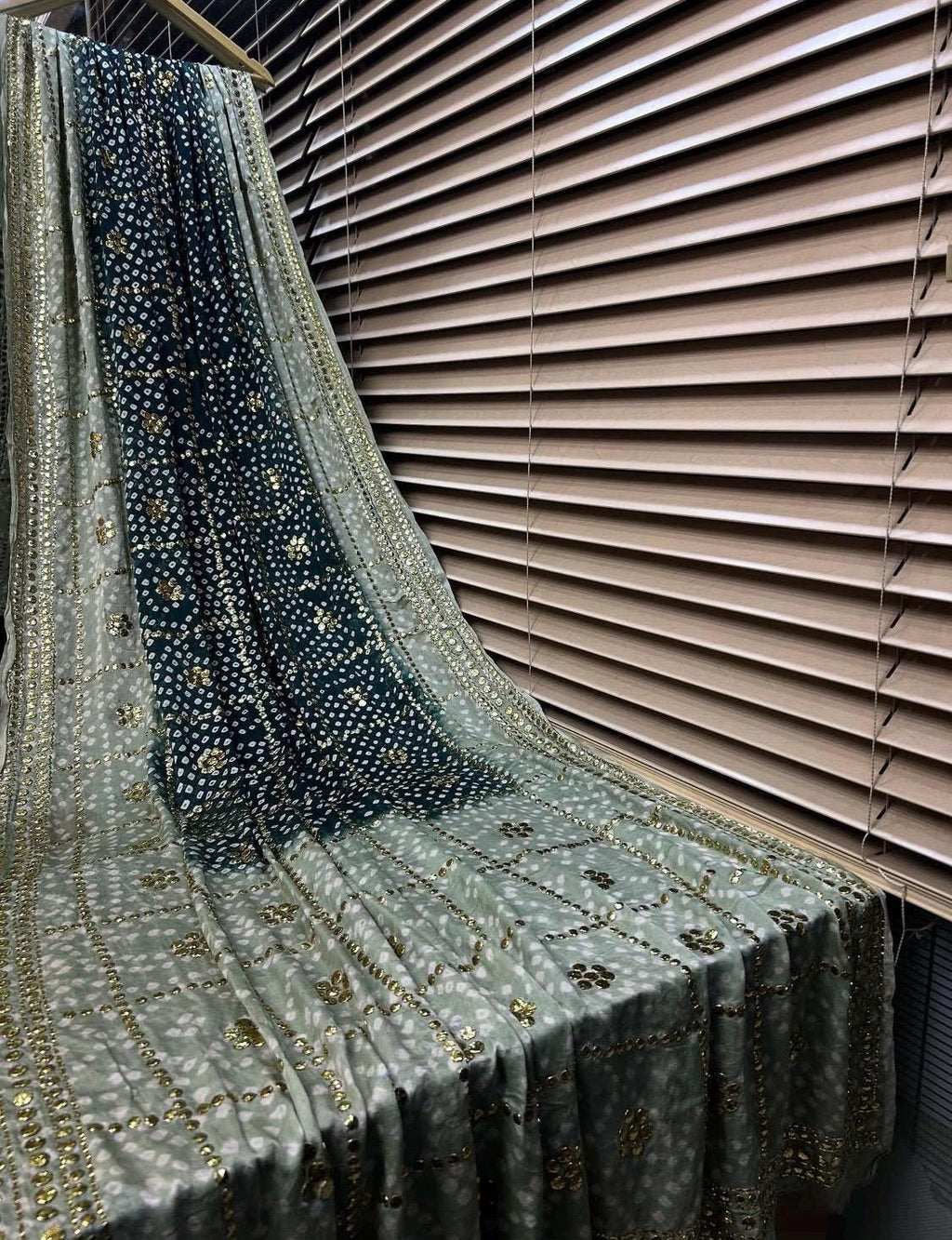 Gaji Silk Dupatta: Mukesh Work, Festive Wear