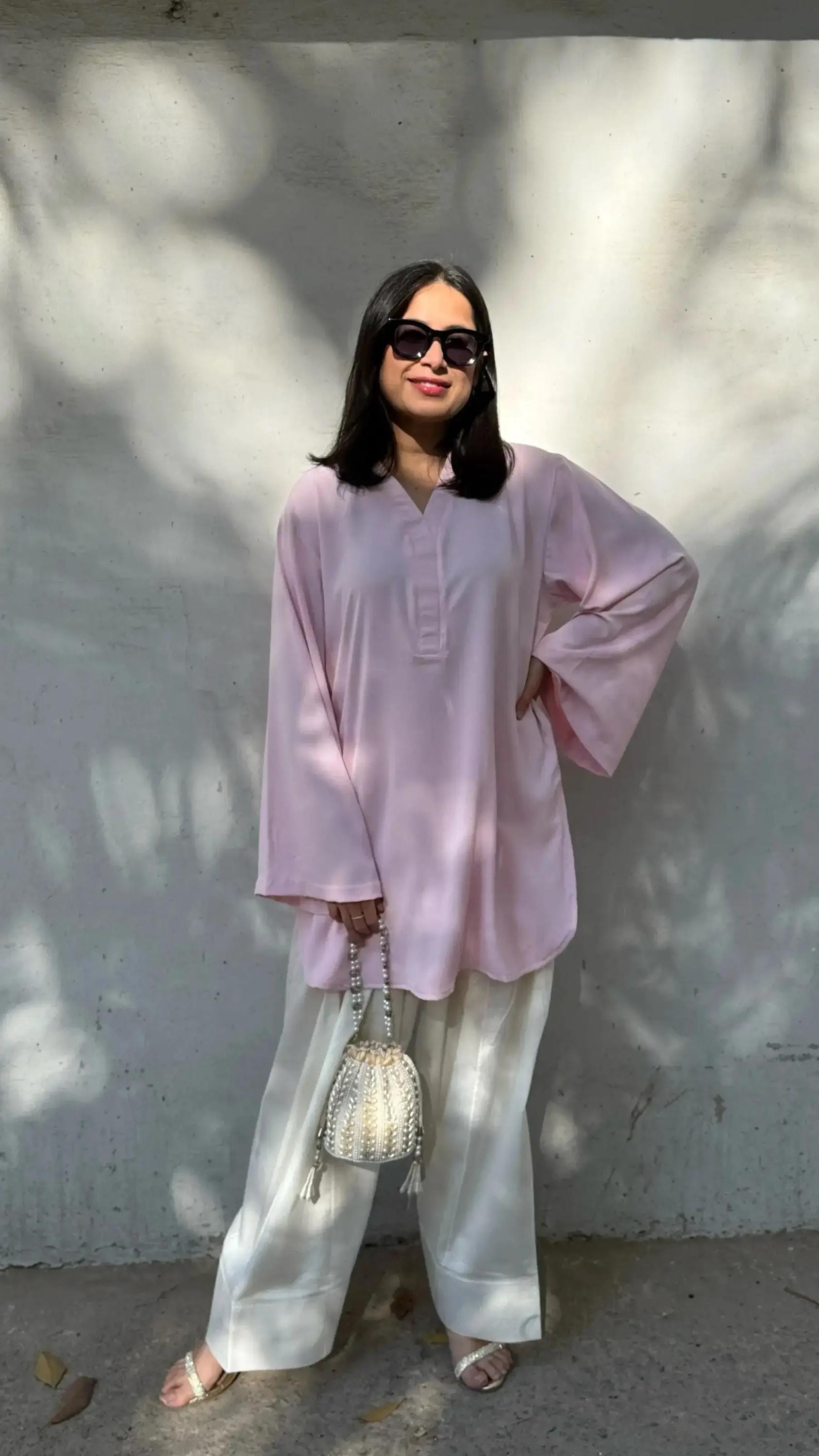 Cambric Cotton Shalwar Kameez: Custom Color Pakistani Dress