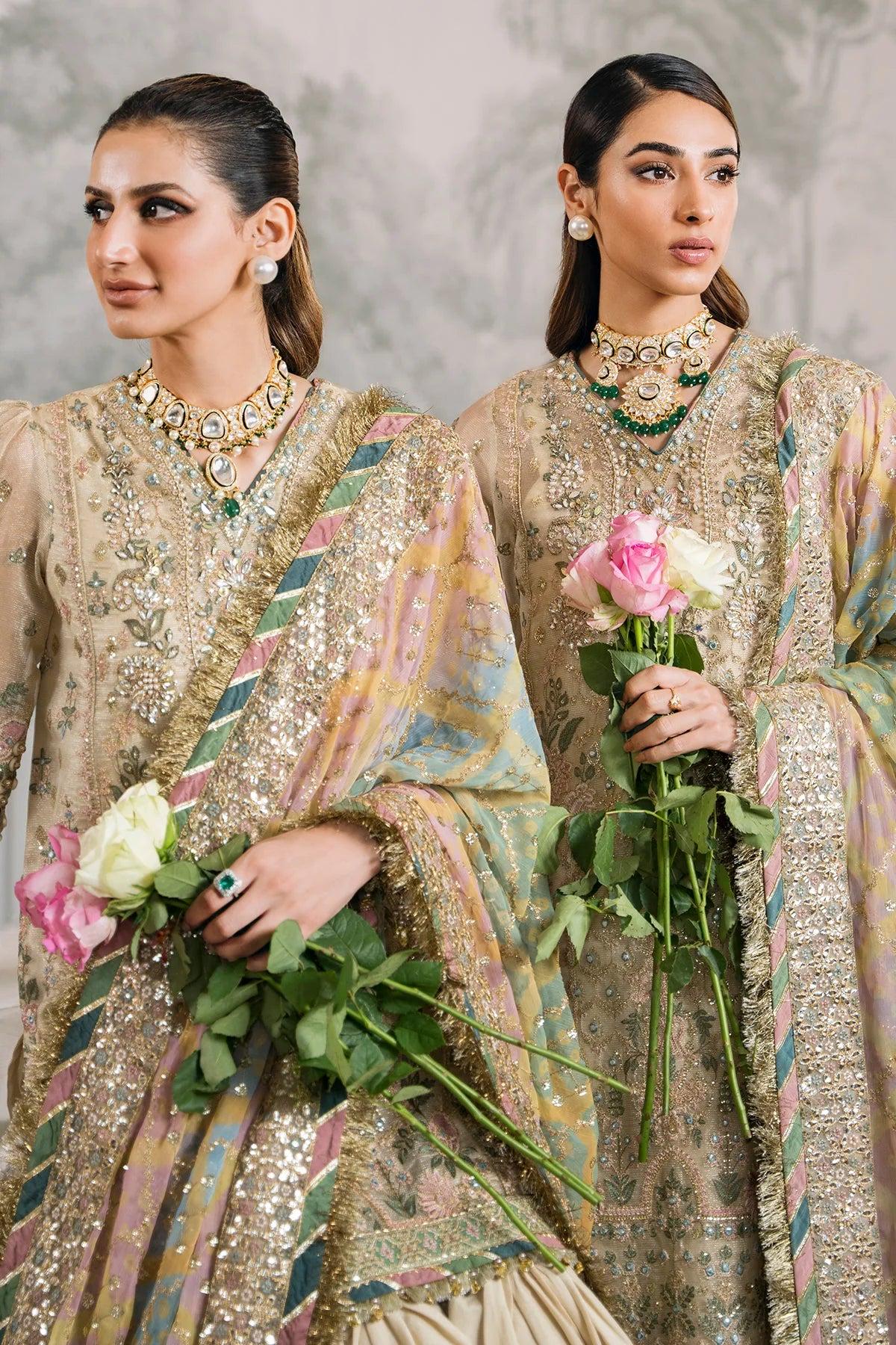 Embroidered Masuri Kurta Palazzo Suit | Pakistani 3-Piece Dress